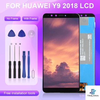 ชุดประกอบหน้าจอสัมผัส LCD สําหรับ Huawei Y9 2018 FLA L22 LX2 LX1 Enjoy 8 Plus ส่งฟรี