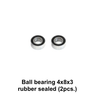 Ball bearing 4x8x3 rubber sealed (2pcs.)