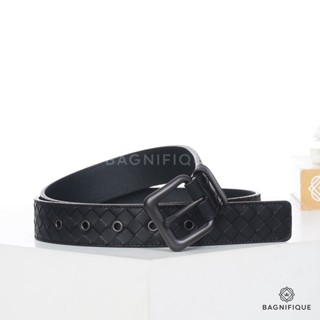 NEW BOTTEGA BELT 3.5 CM 105 BLACK SMALL STRIP