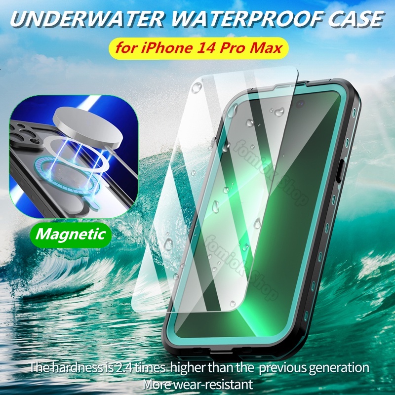 [For iPhone 14 Waterproof Case] SHELLBOX Underwater Waterproof Phone
