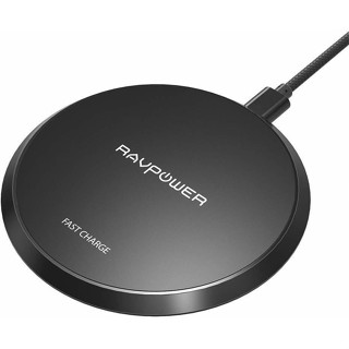 แท่นชาร์จไร้สาย RAVPower Qi Certified 10W Fast Wireless Charging Pad (NO Adapter)