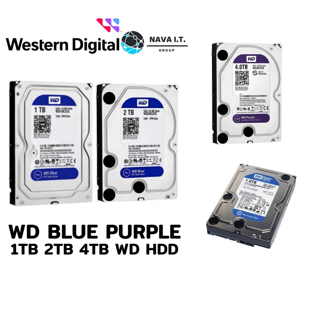 1 Wd Hdd Wd Blue Purple 1tb 2tb 4tb