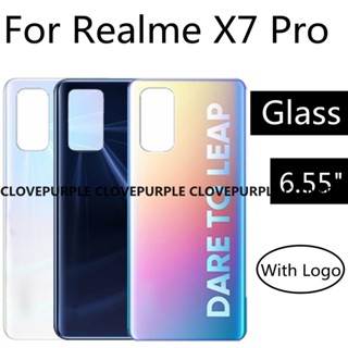 ฝาครอบแบตเตอรี่ ด้านหลัง แบบเปลี่ยน สําหรับ Realme X7 Pro Realme X7 Pro 5G