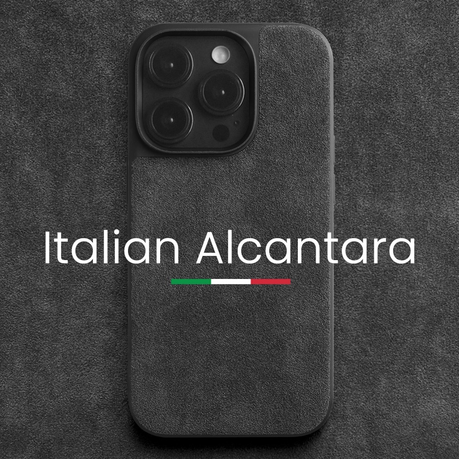 Alcanta เคสโทรศัพท์สําหรับ iPhone 14 Pro Max 15 Plus 16 Pro 12 13 11 Supercar เดียวกันหนังเทียมธุรกิจหรูหรา