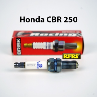 หัวเทียน BRISK PREMIUM LGS (4 เขี้ยว) แกนเงิน Honda CBR 250 (SGL01ROA) รองรับน้ำมันเบนซิน95, แก๊สโซฮอล์ Made in EU