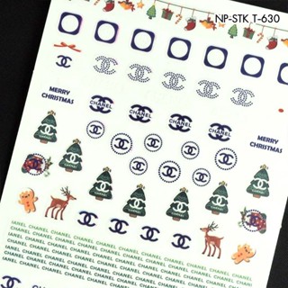 Nail Sticker สติ๊กเกอร์ติดเล็บ Brandname T-630