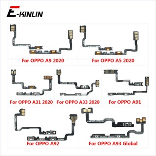 อะไหล่ปุ่มกดสวิตช์เปิดปิด ควบคุมระดับเสียง สายเคเบิ้ลอ่อน แบบเปลี่ยน สําหรับ OPPO A93 Global A92 A91 A33 A31 A5 A9 2020