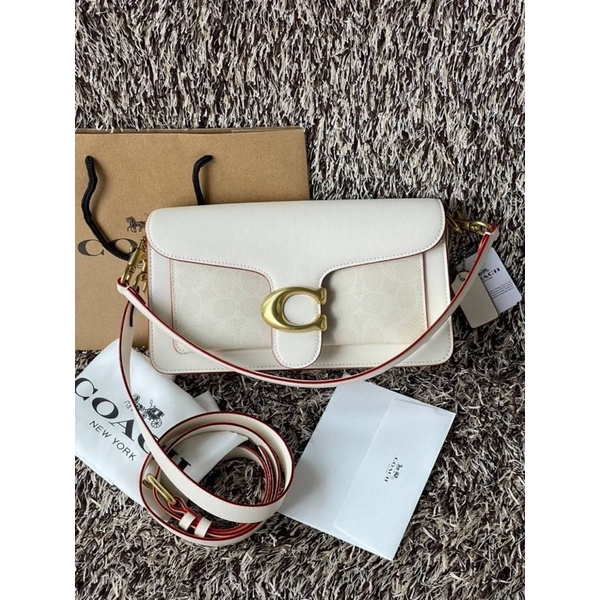 COACH Tabby Shoulder Bag 26 in Signature Canvas with Beadchain
