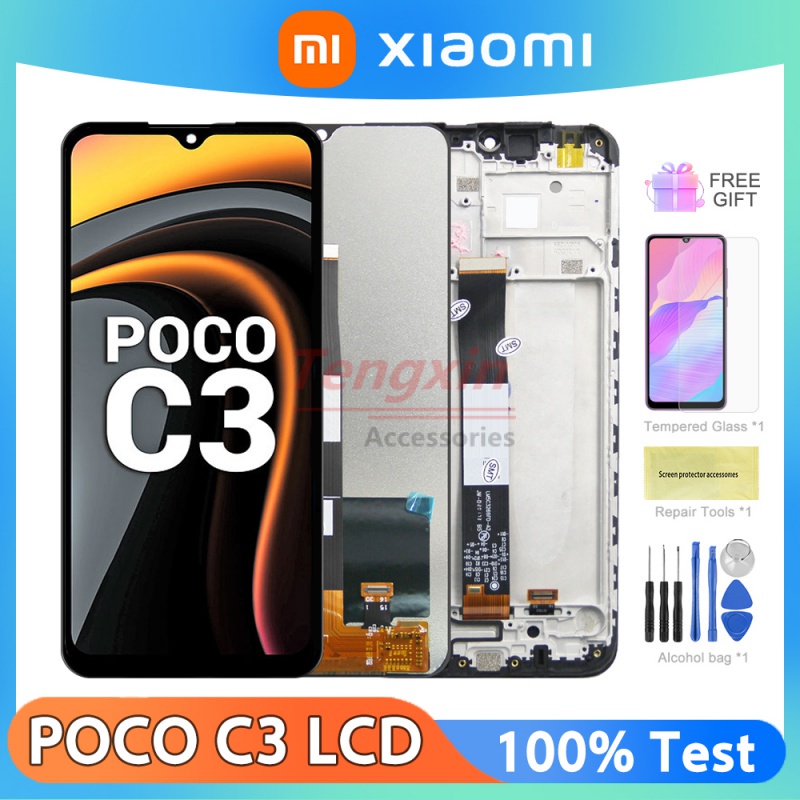 Poco C3 6.43 & 39 สําหรับ Xiaomi Pocophone Poco C3 M2006C3MI MZB07RHIN จอแสดงผล LCD Touch Screen Ass
