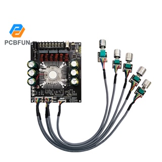 Pcbfun HT22 โมดูลขยายเสียงซับวูฟเฟอร์บลูทูธ 2.1 ช่อง 160WX2+220W TDA7498E