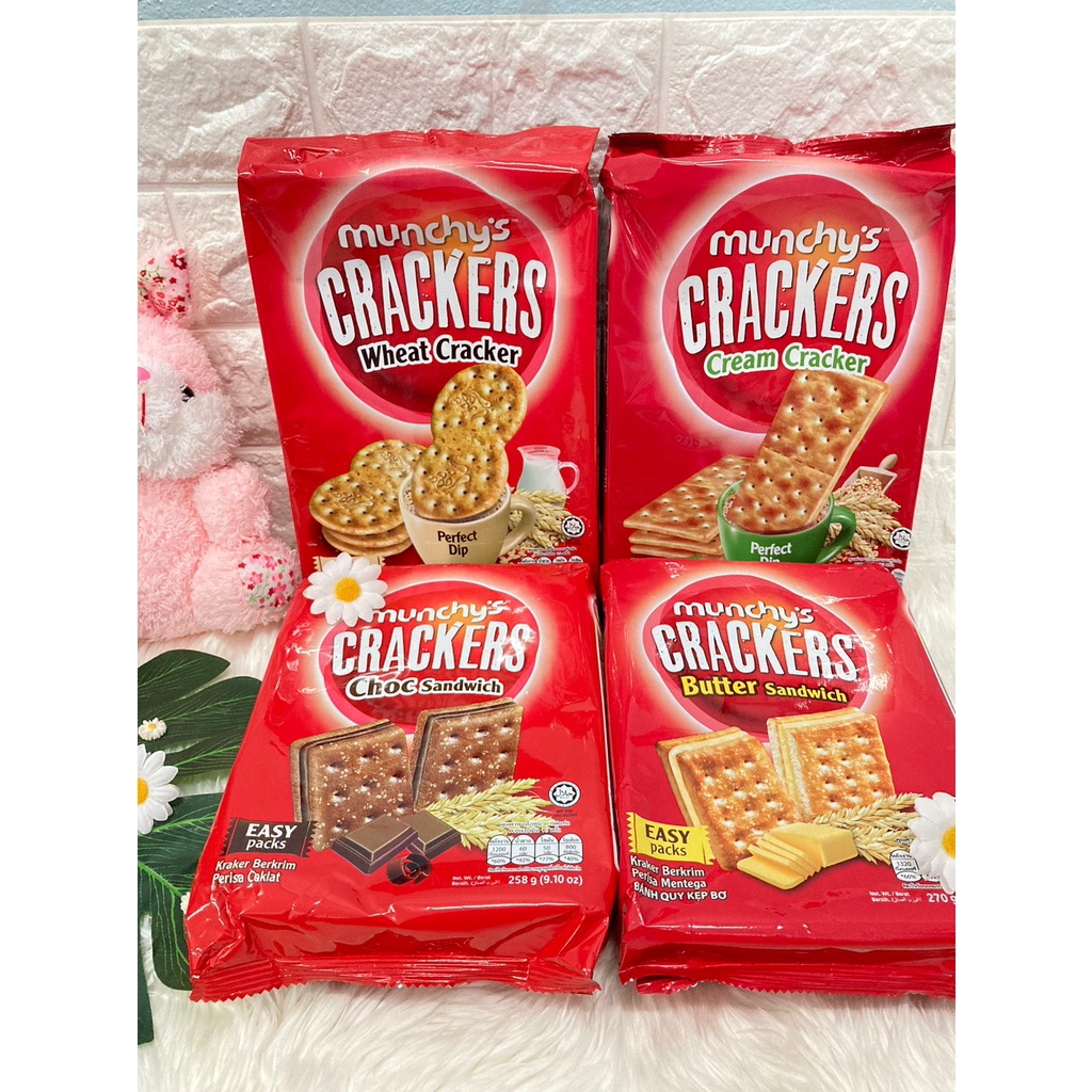 munchy's cream cracker มันชี่ยส์ ครีมแครก​เกอร์​