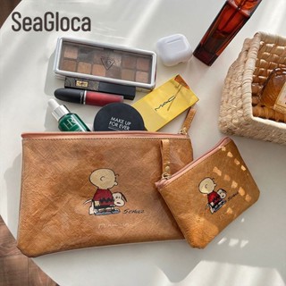 Seagloca ใหม่ กระเป๋าเครื่องสําอางค์ คราฟท์ มัลติฟังก์ชั่น กันน้ํา น่ารัก สําหรับผู้หญิง No.1448