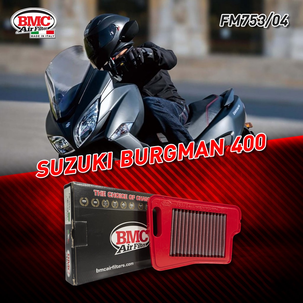 กรองอากาศ BMC SUZUKI Burgman รหัส FM753/04