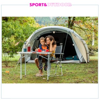 QUECHUA เต็นท์เป่าลมสำหรับการตั้งแคมป์รุ่น Air Seconds 5.2 F&amp;B สำหรับ 5 คน - 2 ห้องนอน 5 person blackout air tent