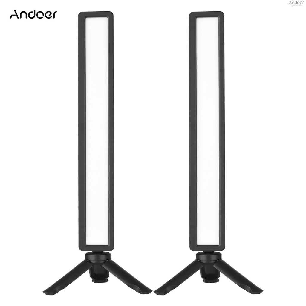 Andoer โคมไฟหน้าจอคอมพิวเตอร์ แล็ปท็อป หรี่แสงได้ 3 สี พลังงาน USB พร้อมขาตั้งกล้อง ขนาดเล็ก สําหรับ