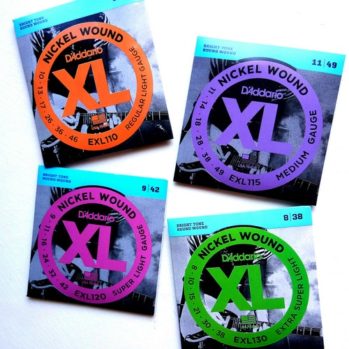 Daddario สายกีตาร์ไฟฟ้า Nickel Wound 1 ชุด EXL-130 EXL-120 EXL-110 EXL-115 EXL-115