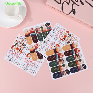 Uequilib 100 ชิ้น สติกเกอร์ Thank You For Your Purchase กล่องของขวัญ ฉลากปิดผนึก เครื่องเขียน น่ารัก สี่เหลี่ยมผืนผ้า สติกเกอร์ตกแต่งงานเลี้ยง ใหม่