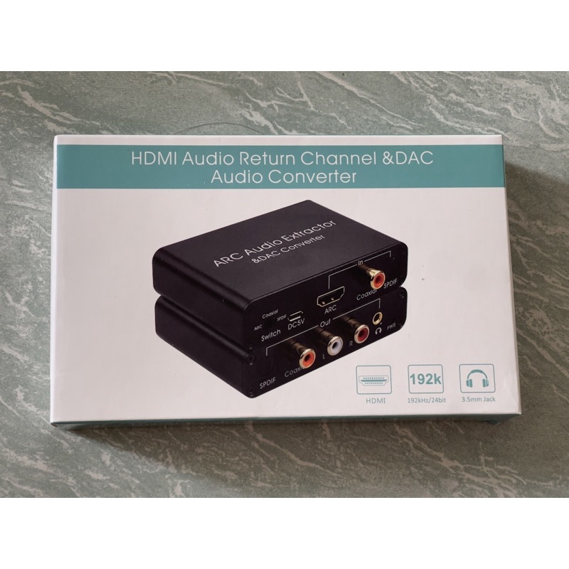 HDMI DAC Converter เสียง HDMI ARC RCA อะแดปเตอร์เสียง Optical SPDIF Coaxial 3.5มม.ดิจิตอลเสียง Conveter