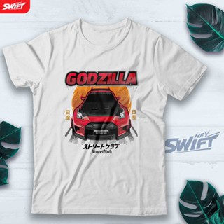 เสื้อยืด พิมพ์ลาย JDM GODZILLA Nissan Skyline GTR GT-R R35 R-35 BAJU DISTRO