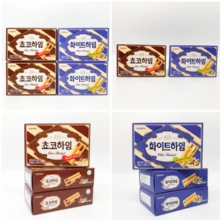 ขนมเกาหลี ช็อกโกไฮม Crown Choco Heim 142g 초코하임 ขนมเวเฟอร์สอดไส้ช็อกโกแลต ครีมเฮเซลนัท