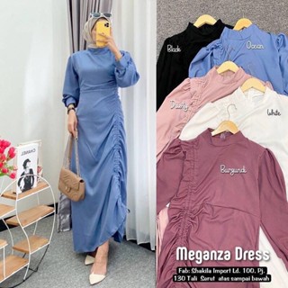 Gamis STORE | Meganza Maxy l ชุดแม็กซี่เดรส เรียบง่าย เนื้อแมตต์ Shakila พรีเมี่ยม สําหรับชาวมุสลิม