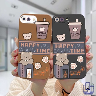 เคสโทรศัพท์มือถือ ลายการ์ตูนหมี สําหรับ oppo A 54 A 15 a 5 SA 95 A 95 A 932020 A 11 KA 16 KA 54 S 4.5 FA 74 A 15 SA 52 A 11 KA 35 A 35 a 32 เคสโทรศัพท์รุ่น A 72 A 53 SF 17 PROa 16 และ 12 S เคสนิ่ม รูปชานม