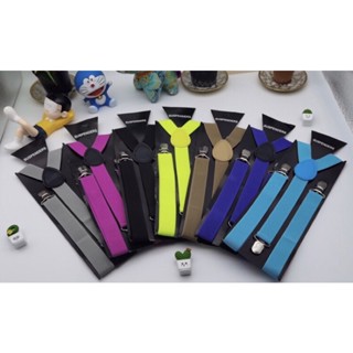 สายเอี๊ยมผู้ใหญ่สีพื้นเรียบ2.5cmพร้อมส่งยืดได้แยอะฝรั่งคนอ้ว…