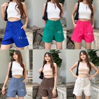 Achiraya Style 🧸 🧺 กางเกงขาสั้นสุดเก๋ แต่งด้ายสี ใส่สวย