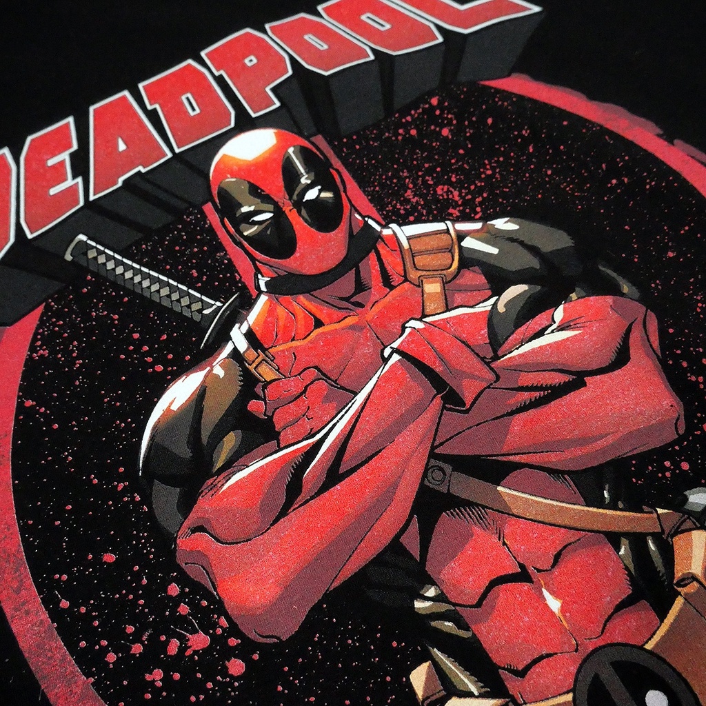 Power 7 Shop เสื้อยืดการ์ตูน มาร์เวล เสื้อยืด DEADPOOL ลิขสิทธ์แท้ MARVEL COMICS T-SHIRTS (MVX-320) — صورة 8