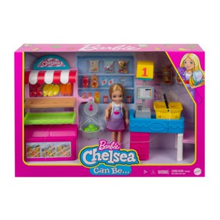 BARBIE Chelsea Doll and Snack Stand Playset ตุุ๊กตาเชลซี และช้อปปิ้งเคาน์เตอร์ รุ่น GTN67