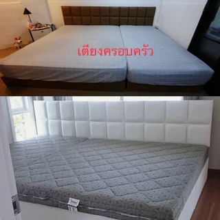 [พร้อมส่ง]เตียงนอนหุ้มหนัง ฐานเตียง+หัว เลือกสีได้