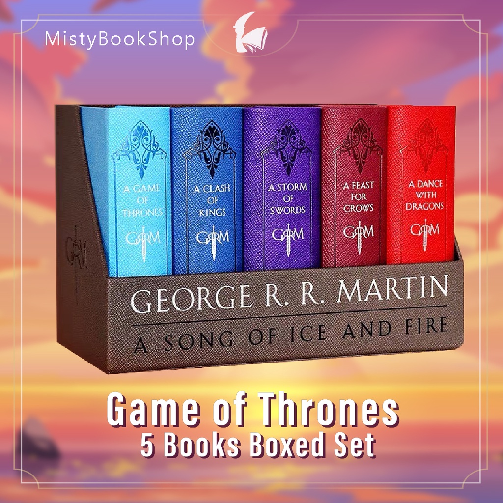[พรีออเดอร์ 10-15วัน] Game of Thrones box set 5 เล่ม (George RR Martin Song of Ice and Fire Series)/ นิยายภาษาอังกฤษ
