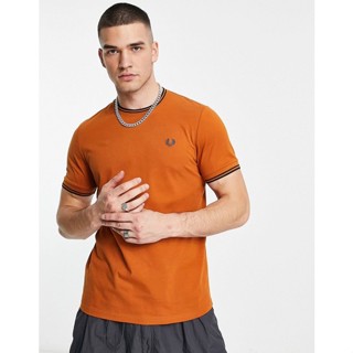 Fred Perry Twin Tipped T-Shirt in Orange