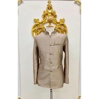 เสื้อไหมชายสีดำคอพระราชทานตัดเย็บอย่างดีอัดผ้ากาวเรียบร้อยมีหลายสีอะไรไซส์ให้เลือกมีราคาปลีกส่งสนใจสอบถาม 0942 5346 88