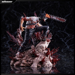 โมเดลฟิกเกอร์ Pvc รูปการ์ตูนอนิเมะ EU Chainsaw Man สําหรับตกแต่งบ้าน