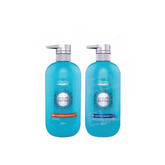 L'Oreal Hair Spa Shampoo แชมพู ลอริอัล แฮร์สปา มี 2 สูตร 600ml.