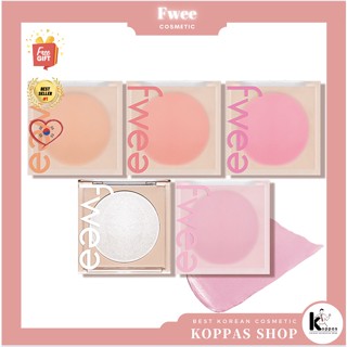 [FWEE] Blusher Mellow Ver. 5 สี 7.9 กรัม ใหม่ เครื่องฟอกอากาศ สีเหลือง VER. บลัชออนเจลลี่ เนื้อนิ่ม สีเหลือง