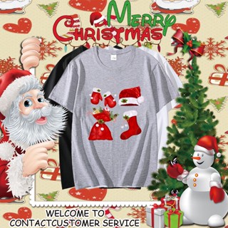 เสื้อผ้าคริสต์มาส เสื้อยืด เสื้อยืดเปล่า เสื้อ Christmas เสื้อวันคริสต์มาส เสื้อธีมคริสต์มาส ใส่สบายๆ 80