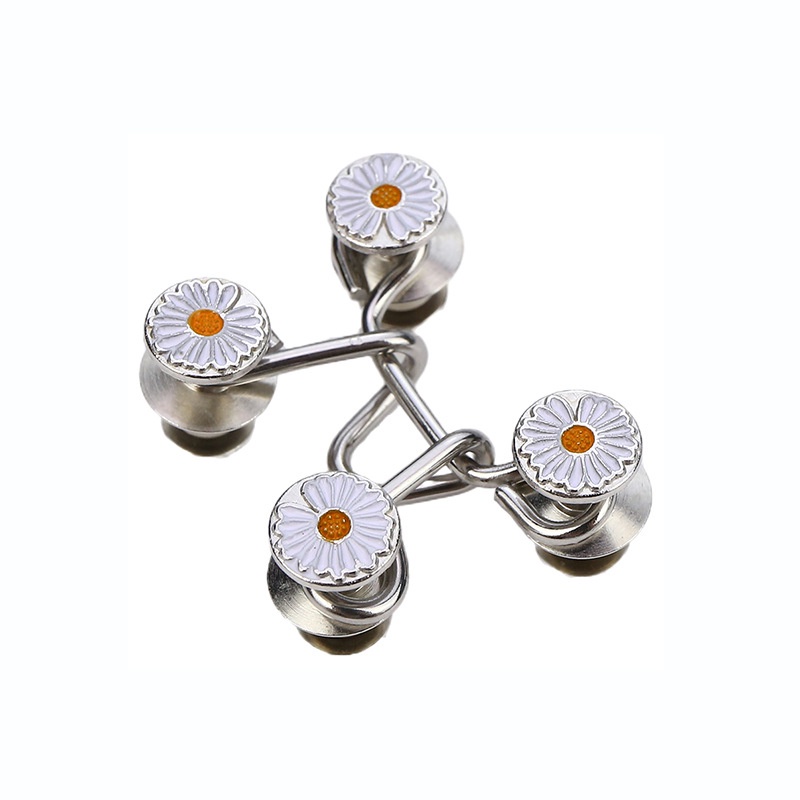 เข็มขัดยีนสั้น แต่งกระดุมโลหะ รูปดอกเดซี่ ถอดออกได้ 16 ชิ้น - รูปที่ 7