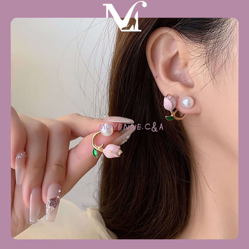 [พร้อมส่งจากไทย]ต่างหูทิวลิป ต่างหูดอกไม้ ต่างหูแฟชั่น ต่างหูอารมณ์ ต่างหูเกาหลีผู้หญิง