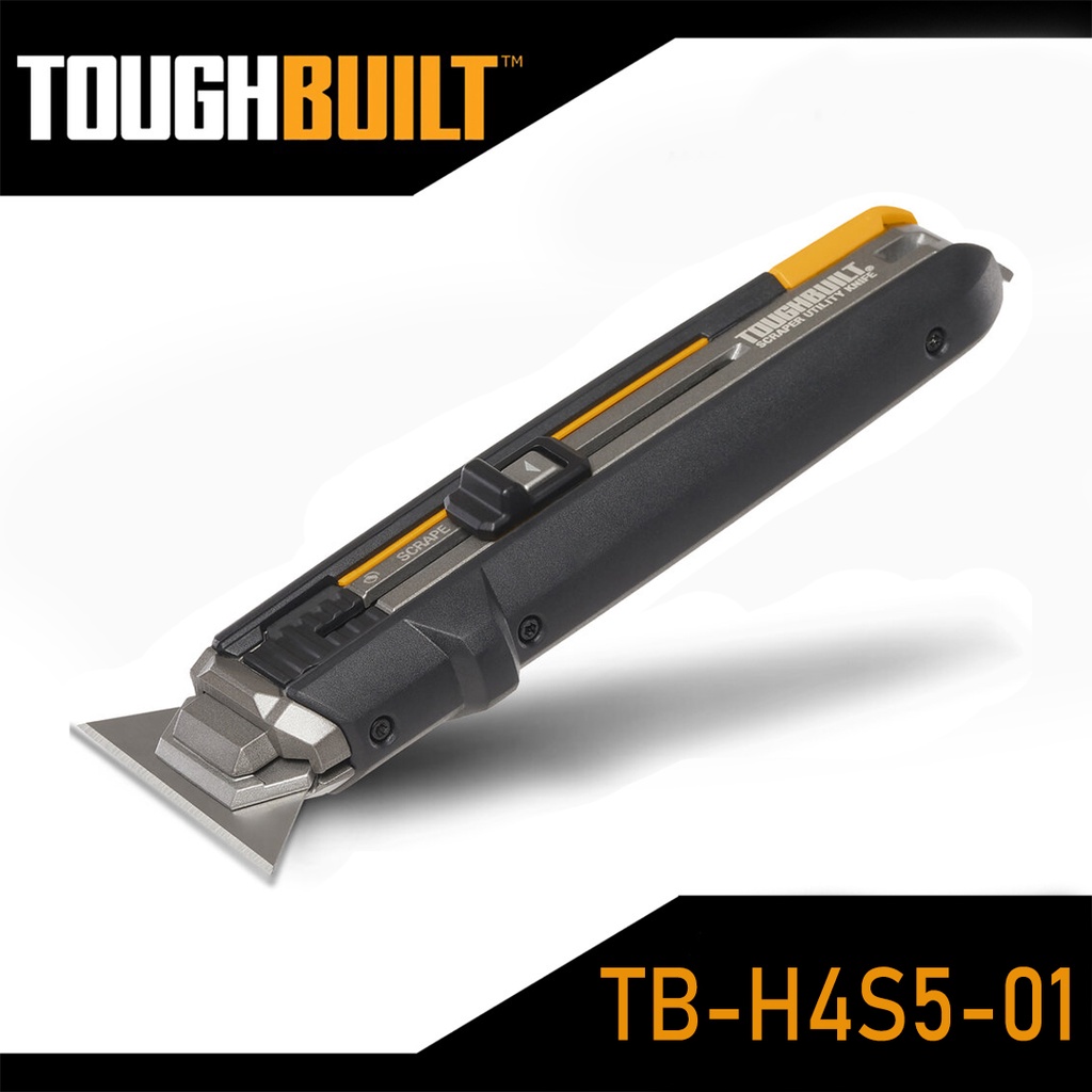 มีด TOUGHBUILT Scraper Utility Knife 5-Blade Retractable Utility Knife