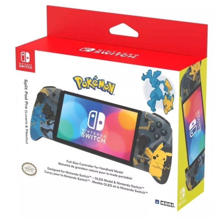 NSW จอย Hori Split pad pro แท้ ลาย Lucario &​ Pikachu สำหรับ Nintendo Switch [พร้อมส่ง]