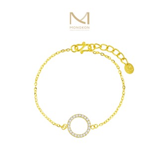 Mongkon Gold ทองคำแท้บริสุทธิ์สูง 96.5% สร้อยข้อมือ 1 สลึง The Circle