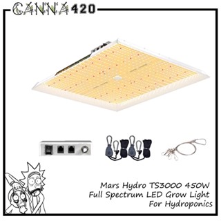 Mars Hydro ไฟปลูกต้นไม้ LED MarsHydro Mars TS 3000 LED Full Spectrum Hydroponic LED Grow Light Bar TS3000 ประหยัดไฟ 450W