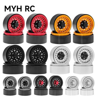 Myhrc ขอบดุมล้อ 1/10 โลหะ 1.9 สําหรับรถไต่หินบังคับ 1/10 Axial SCX10 III Capra 90046 AXI03007 TRX4 RedCat D90 D110