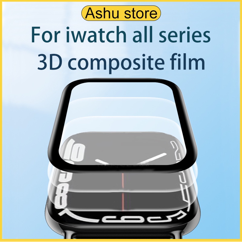 ฟิล์มกันรอย 3D สำหรับ i Watch Series11 10 9 8 7 6 5 4 3 2 1 Ultra 49mm 41mm 46mm 45mm 40mm 44mm 38mm 42 mm ฟิล์มคอมโพสิ