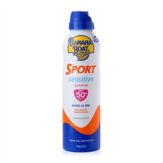 Banana Boat Sport SENSITIVE SPF50 PA++ Spray บานาน่า โบ๊ท สปอร์ต เซนซิทีฟ สเปรย์ กันแดด 170ml.