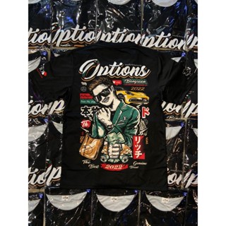 【ปรับแต่งได้】OPTION เสื้อยืดผ้าฝ้าย ติดรถ บ้าน เงิน วัยรุ่น บางแสน_36