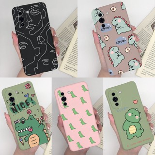 เคสโทรศัพท์ซิลิโคน TPU แบบนิ่ม ลายการ์ตูนไดโนเสาร์น่ารัก สีแคนดี้ สําหรับ Huawei Nova 10 Pro 10 10SE