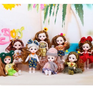 ตุ๊กตาบาร์บี้  16 cm ตุ๊กตาข้อต่อ bjd doll บาโบลี่ พร้อมส่ง